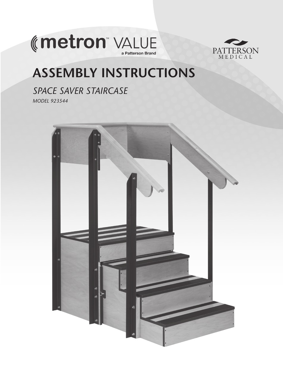 PATTERSON MEDICAL METRON VALUE 923544 ASSEMBLY INSTRUCTIONS Pdf