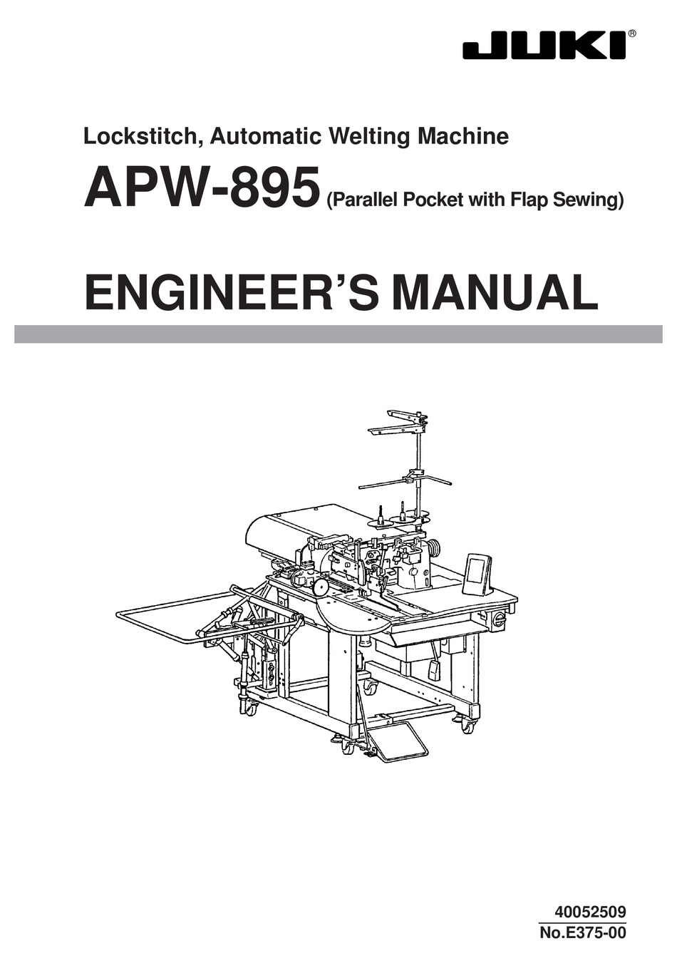 Juki Apw 5 Engineer S Manual Pdf Download Manualslib