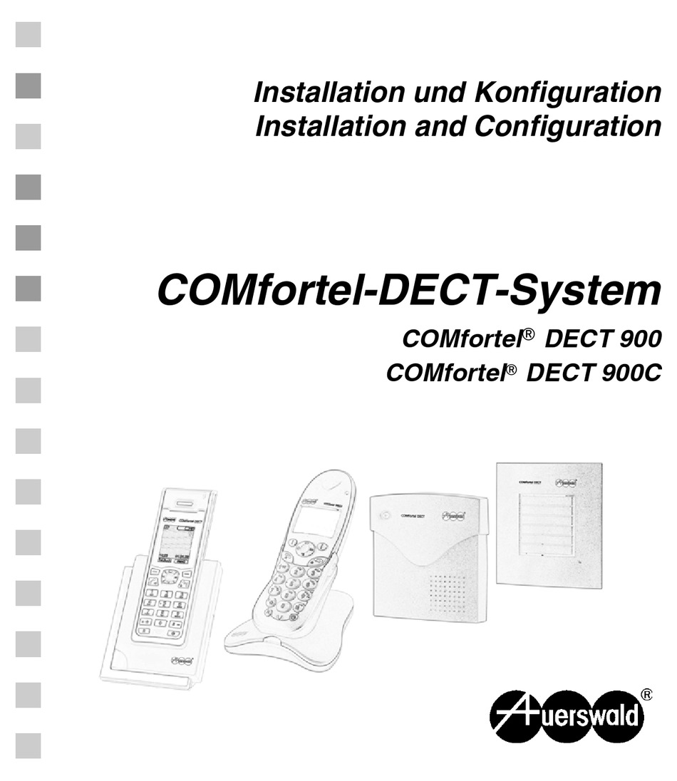 AUERSWALD COMFORTEL DECT 900 INSTALLATION AND CONFIGURATION MANUAL Pdf