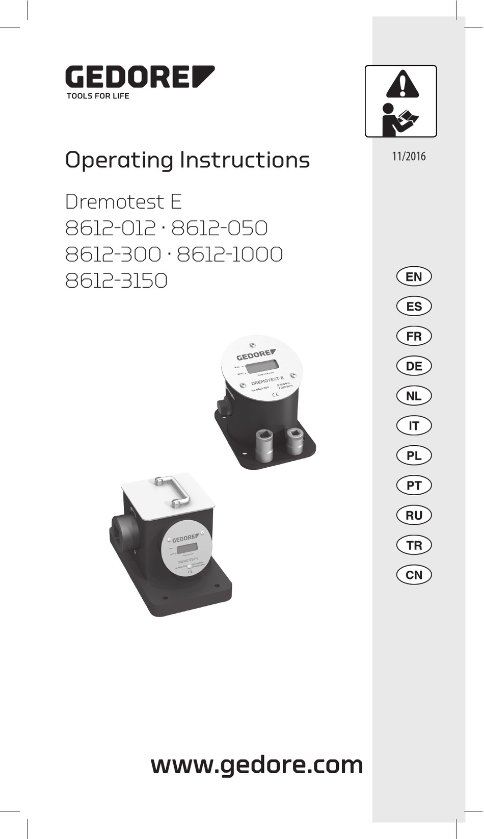 Gedore Dremotest E 8612 012 Operating Instructions Manual Pdf Download Manualslib