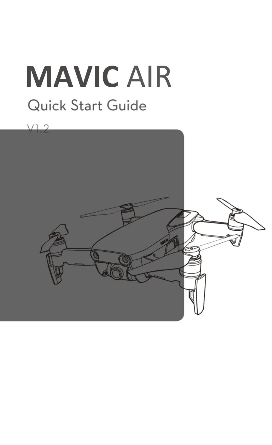 DJI MAVIC AIR QUICK START MANUAL Pdf Download ManualsLib