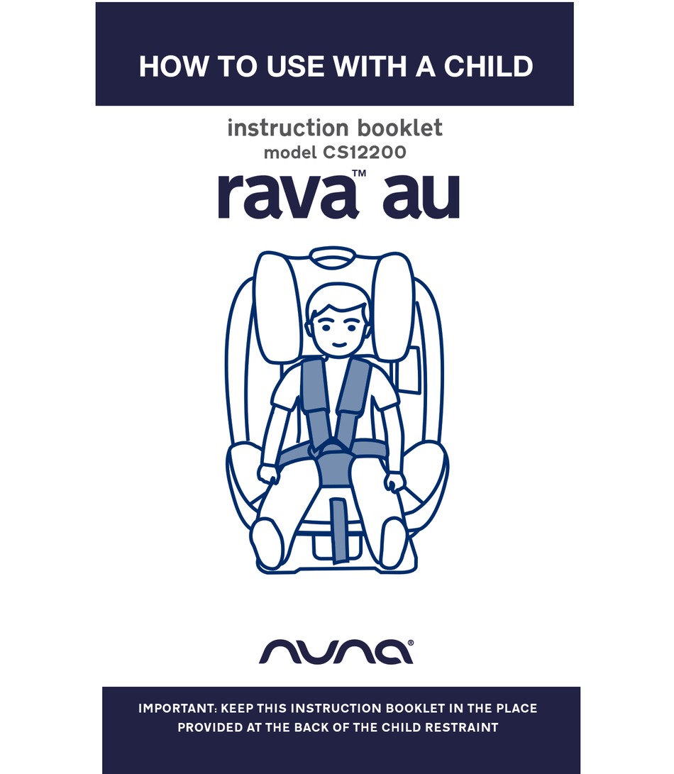 NUNA RAVA AU CS12200 INSTRUCTION BOOKLET Pdf Download ManualsLib