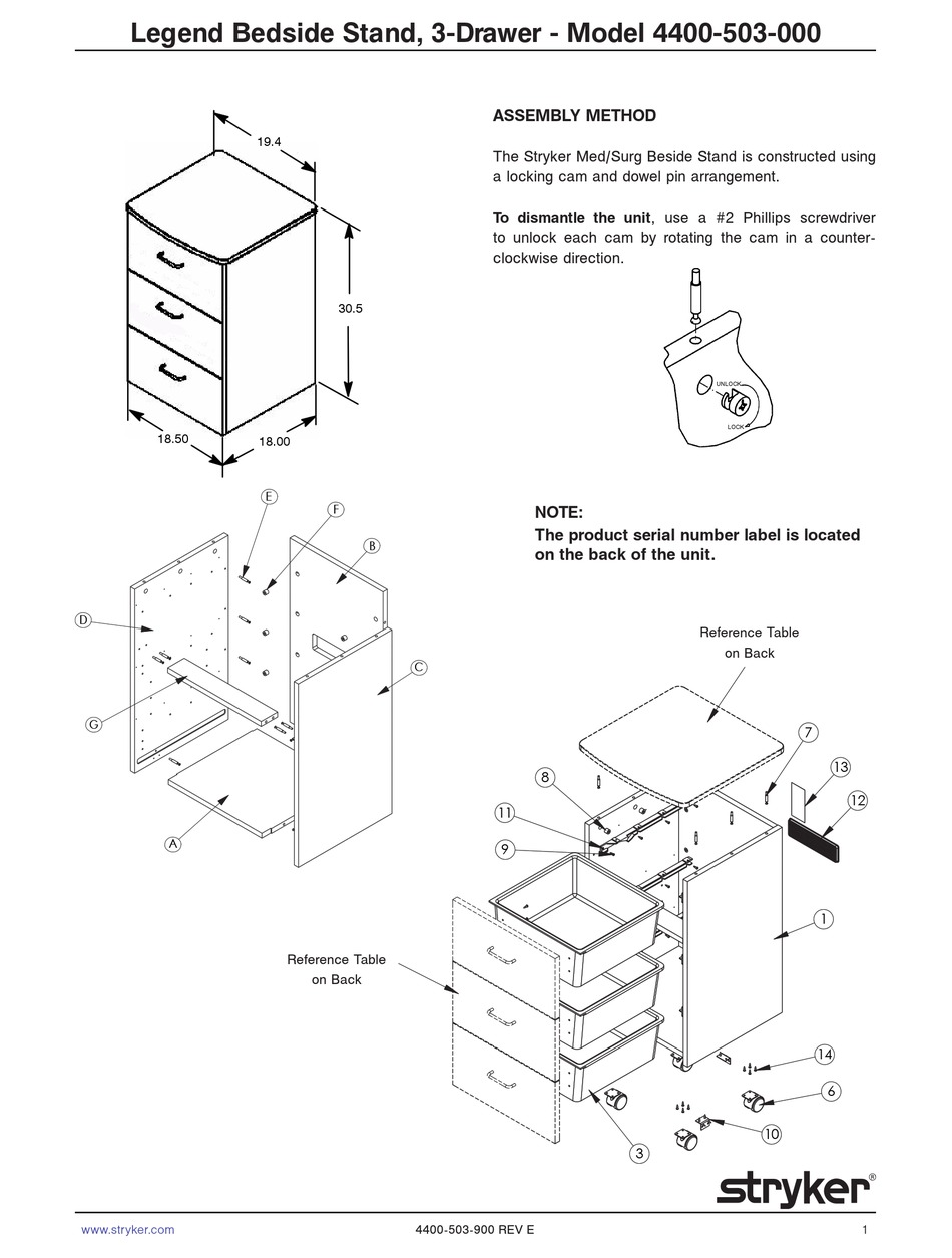 STRYKER LEGEND 4400-503-000 MANUAL Pdf Download | ManualsLib