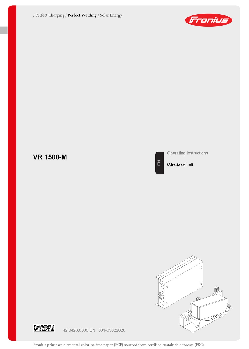FRONIUS VR 1500M OPERATING INSTRUCTIONS MANUAL Pdf Download ManualsLib