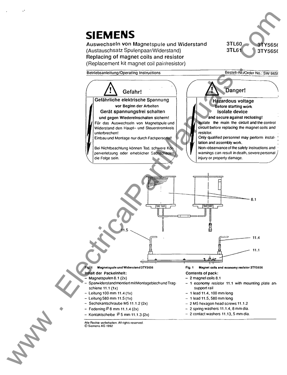 SIEMENS 3TL60 OPERATING INSTRUCTIONS MANUAL Pdf Download ManualsLib