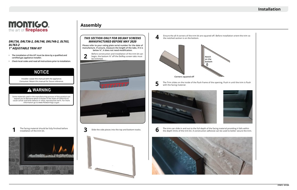 MONTIGO DRLT36 INSTALLATION Pdf Download ManualsLib