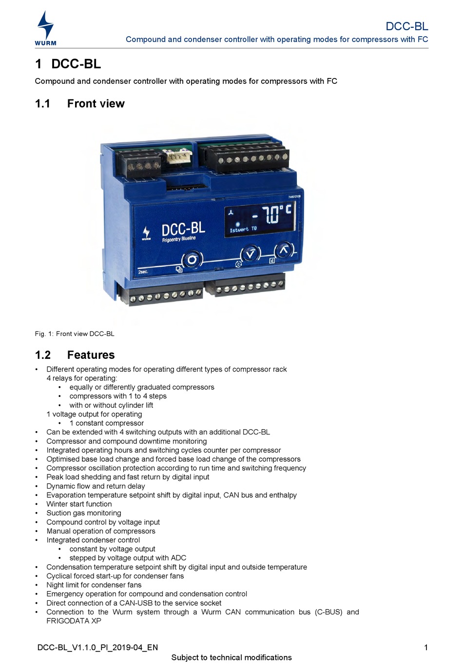 WURM DCCBL MANUAL Pdf Download ManualsLib