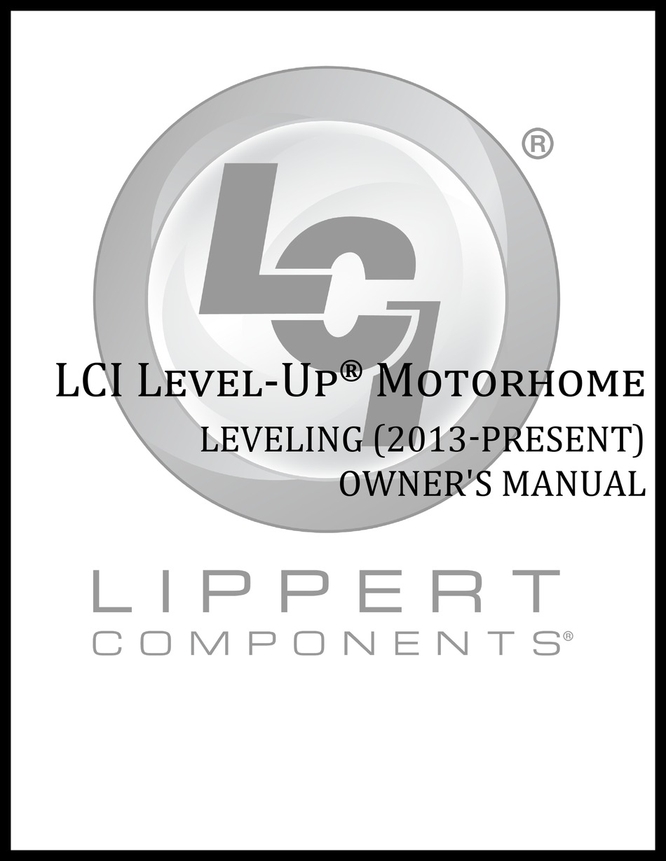 LIPPERT COMPONENTS LCI LEVEL-UP OWNER'S MANUAL Pdf Download | ManualsLib