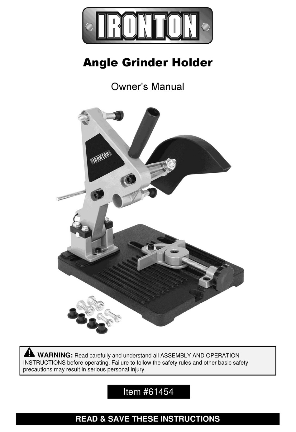 IRONTON 61454 OWNER'S MANUAL Pdf Download ManualsLib