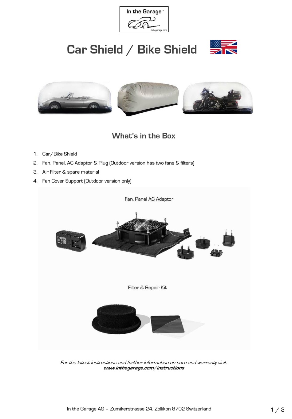 IN THE GARAGE CAR SHIELD MANUAL Pdf Download ManualsLib