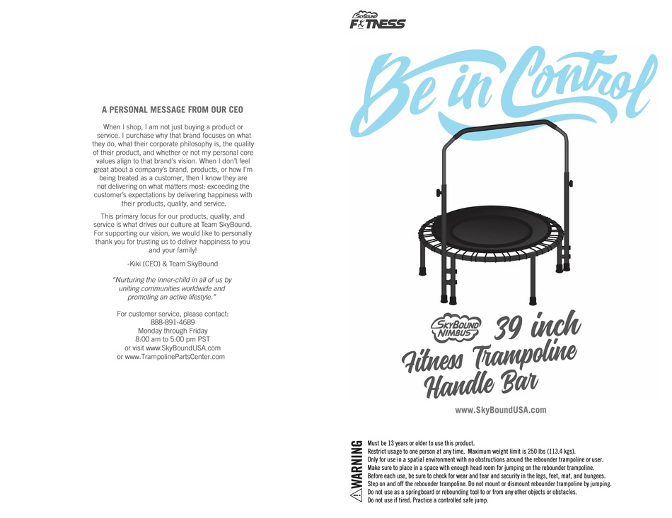 SKYBOUND FITNESS NIMBUS MANUAL Pdf Download ManualsLib