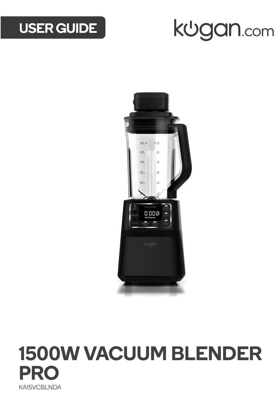 KOGAN KA15VCBLNDA USER MANUAL Pdf Download ManualsLib