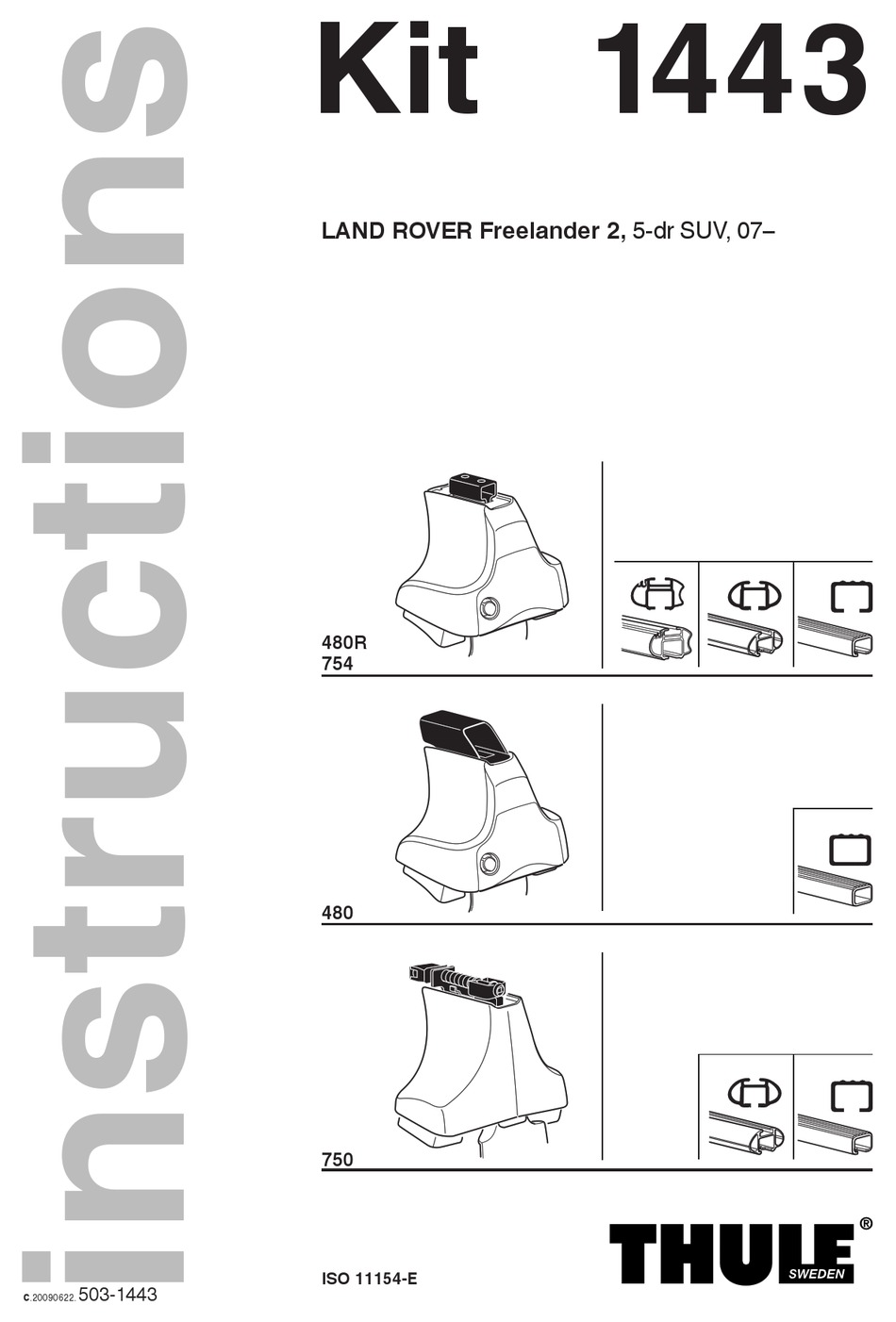 THULE 1443 INSTRUCTIONS MANUAL Pdf Download ManualsLib