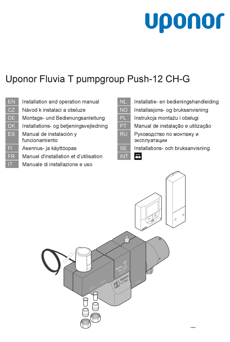 Predmluva - Uponor Fluvia T Push-12 CH-G Installation And Operation ...