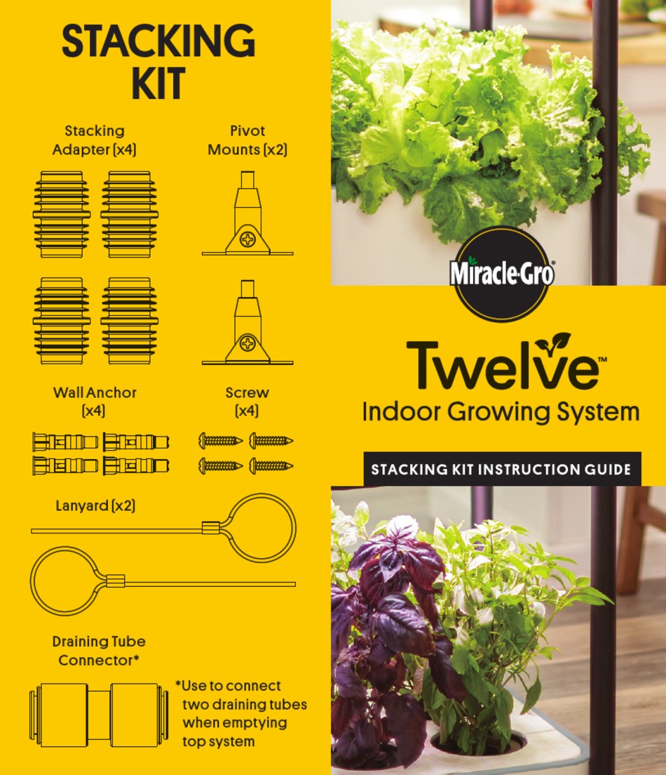 MIRACLEGRO TWELVE STACKING KIT INSTRUCTION MANUAL Pdf Download