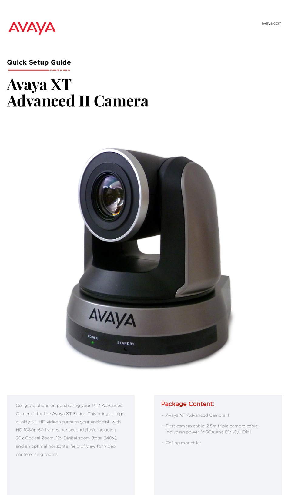 AVAYA XT ADVANCED II QUICK SETUP MANUAL Pdf Download | ManualsLib