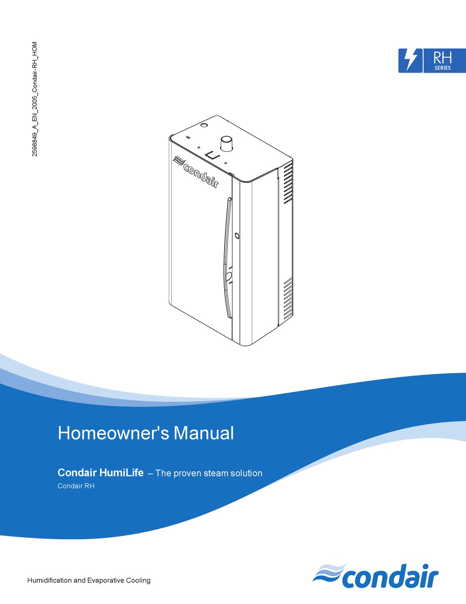 CONDAIR HUMILIFE RH SERIES HOMEOWNER'S MANUAL Pdf Download ManualsLib
