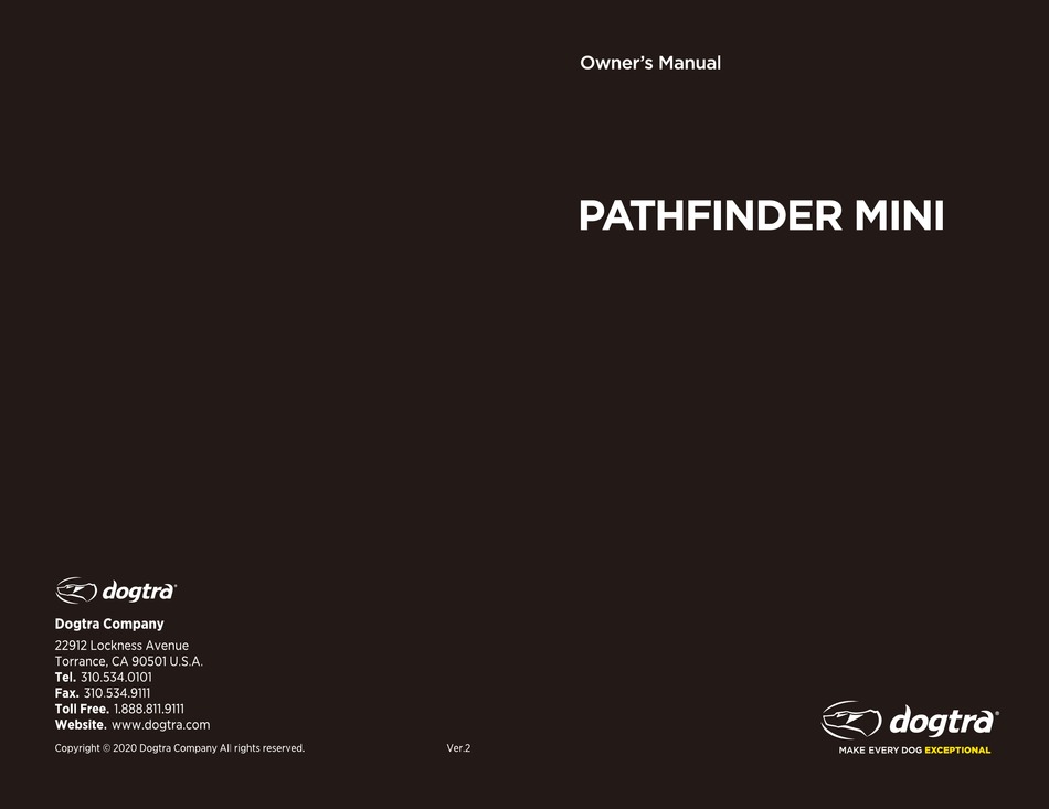 dogtra pathfinder manual