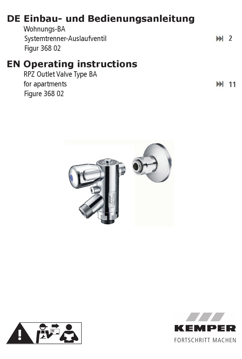 KEMPER 368 02 OPERATING INSTRUCTIONS MANUAL Pdf Download | ManualsLib