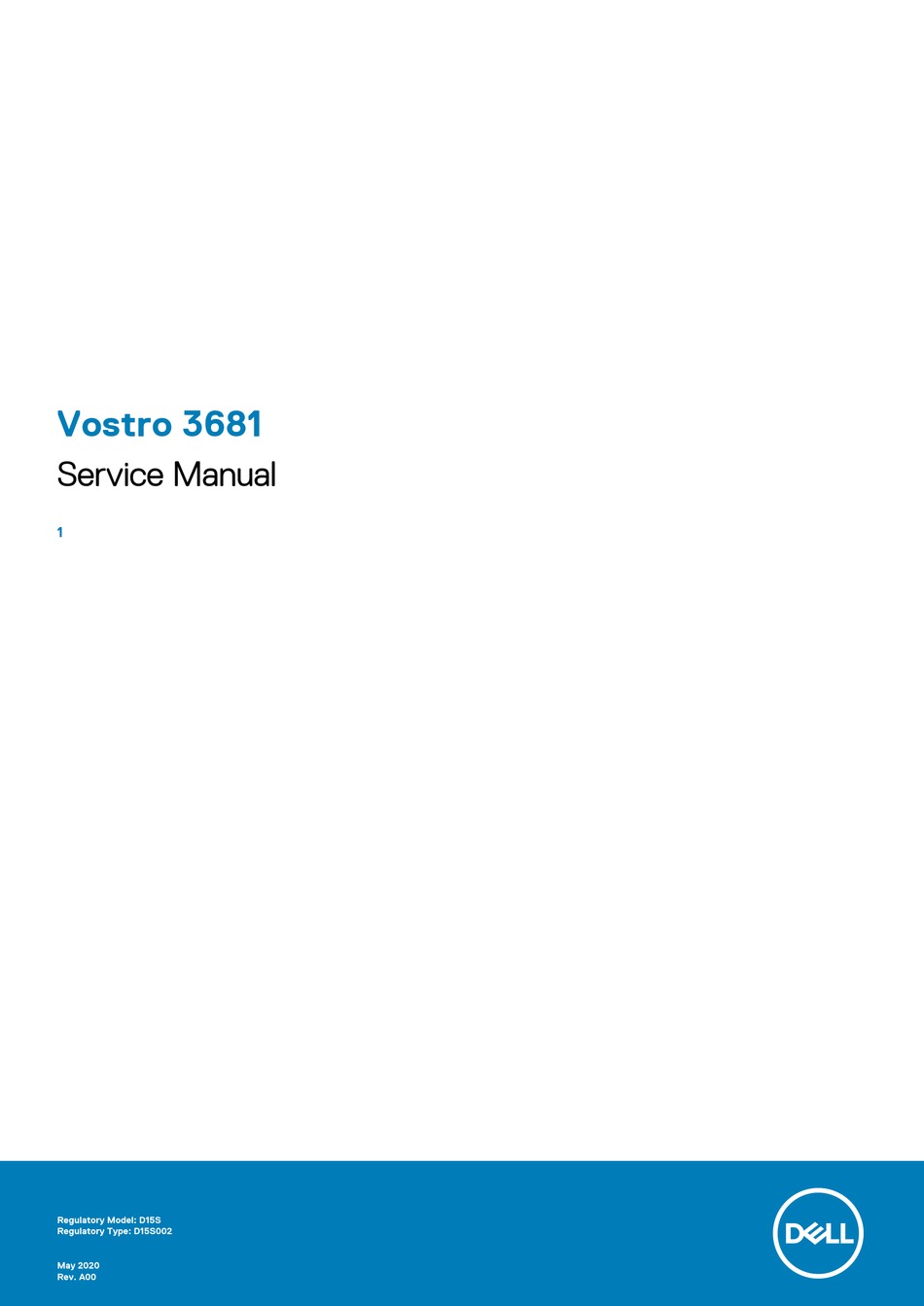 DELL VOSTRO 3681 SERVICE MANUAL Pdf Download | ManualsLib