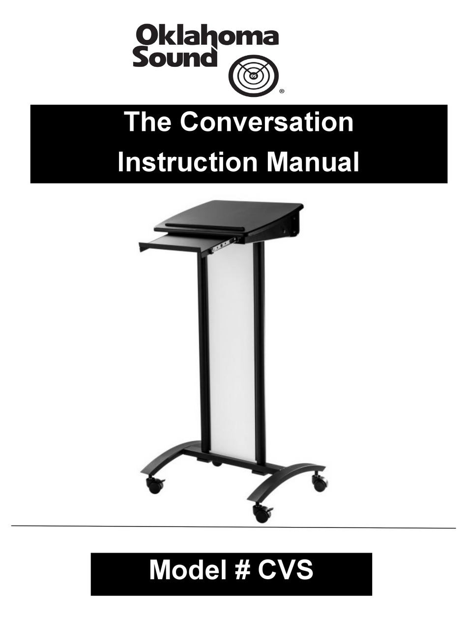 OKLAHOMA SOUND CONVERSATION INSTRUCTION MANUAL Pdf Download ManualsLib
