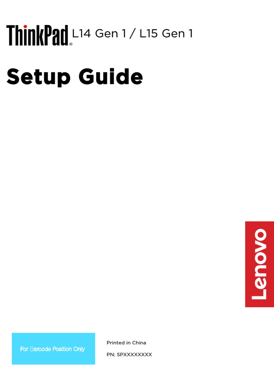 LENOVO THINKPAD L14 GEN 1 SETUP MANUAL Pdf Download  ManuaLib