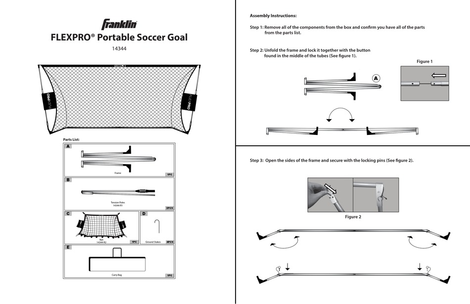 FRANKLIN FLEXPRO 14344 ASSEMBLY INSTRUCTIONS Pdf Download ManualsLib
