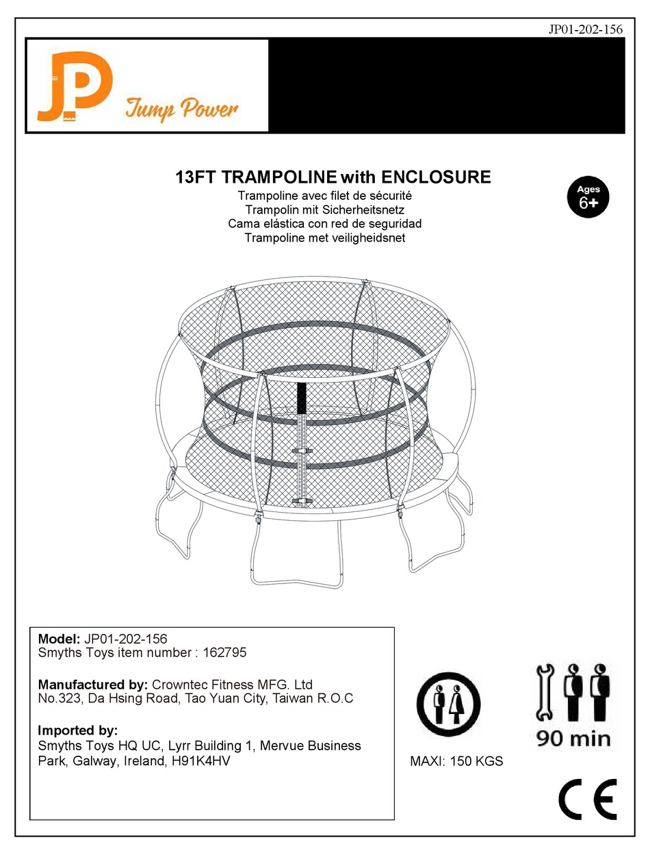 CROWNTEC FITNESS JUMP POWER JP01202156 QUICK START MANUAL Pdf