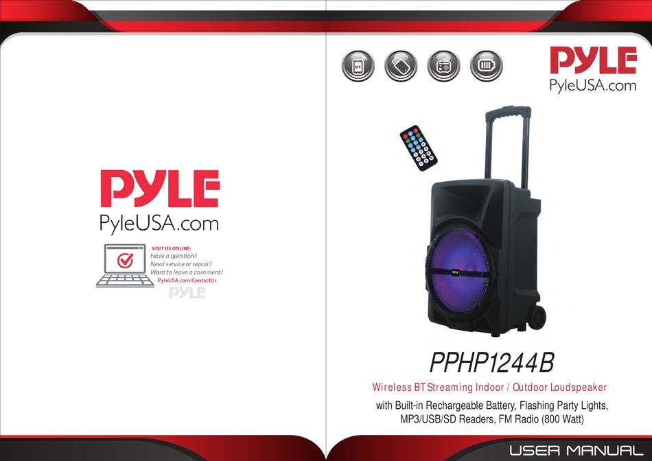 PYLE PPHP1244B MANUAL Pdf Download | ManualsLib