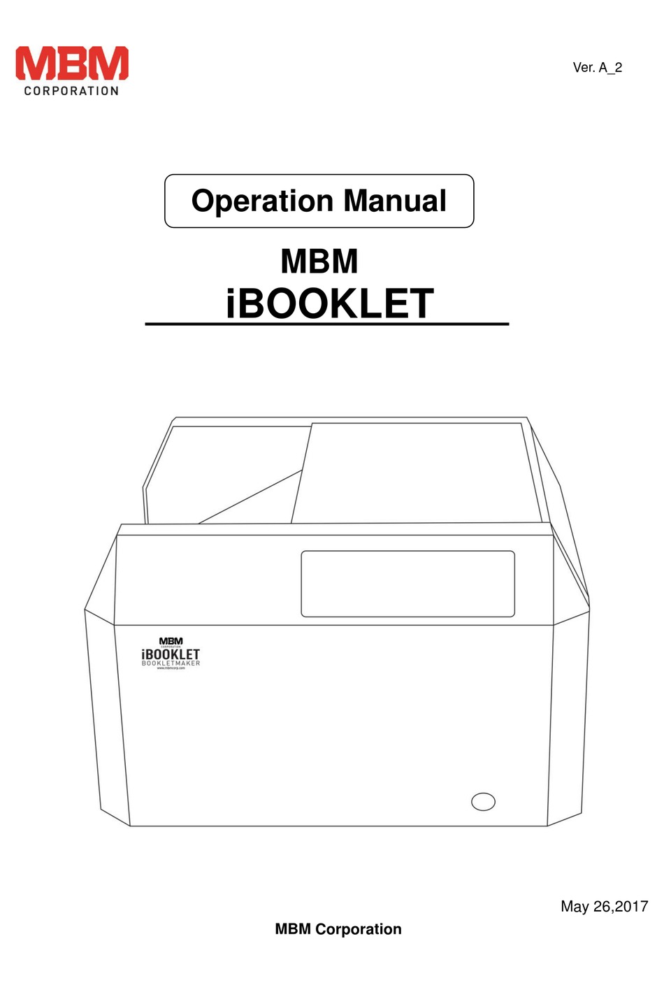 MBM IBOOKLET OPERATION MANUAL Pdf Download | ManualsLib