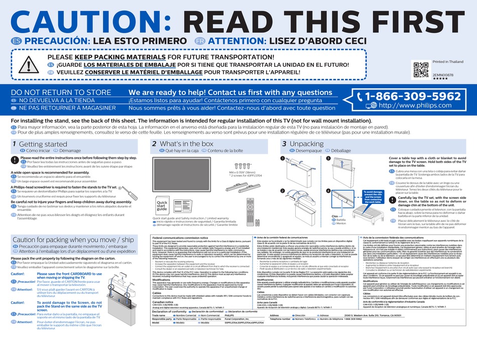 PHILIPS 55PFL5704 READ THIS FIRST Pdf Download | ManualsLib