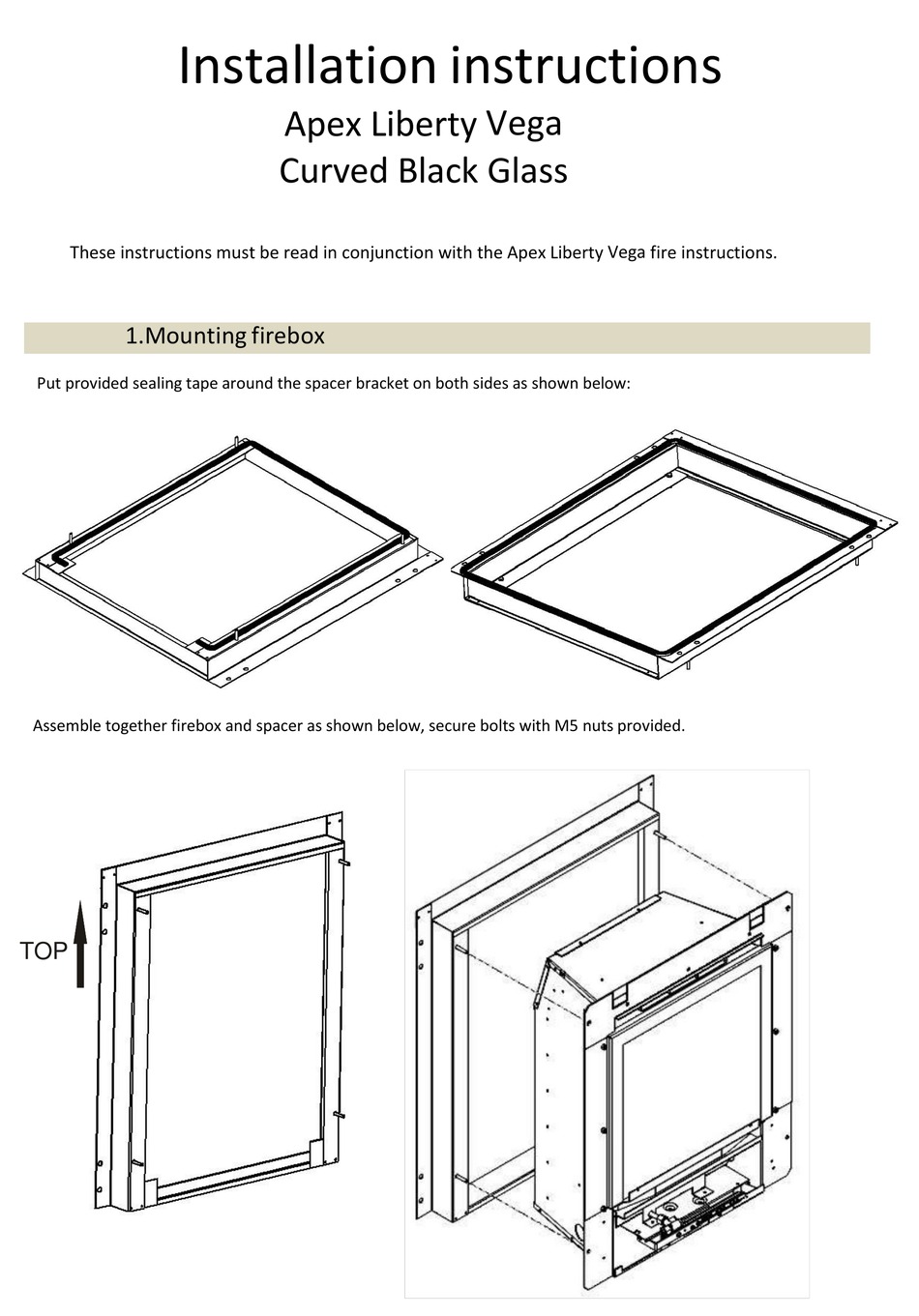 APEX FIRES LIBERTY VEGA INSTALLATION INSTRUCTIONS Pdf Download ManualsLib