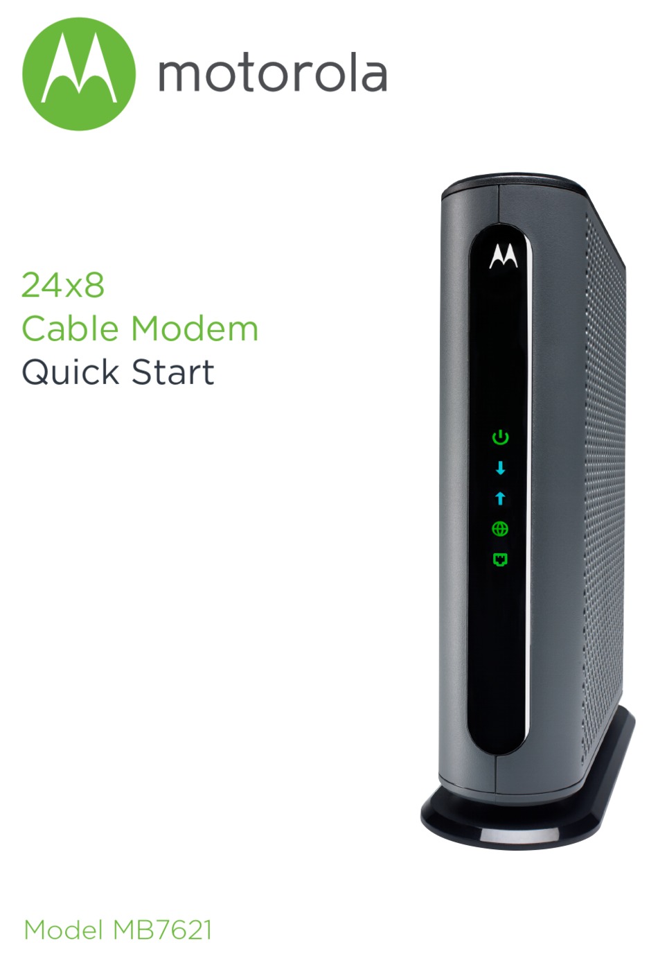 MOTOROLA MB7621 QUICK START MANUAL Pdf Download | ManualsLib