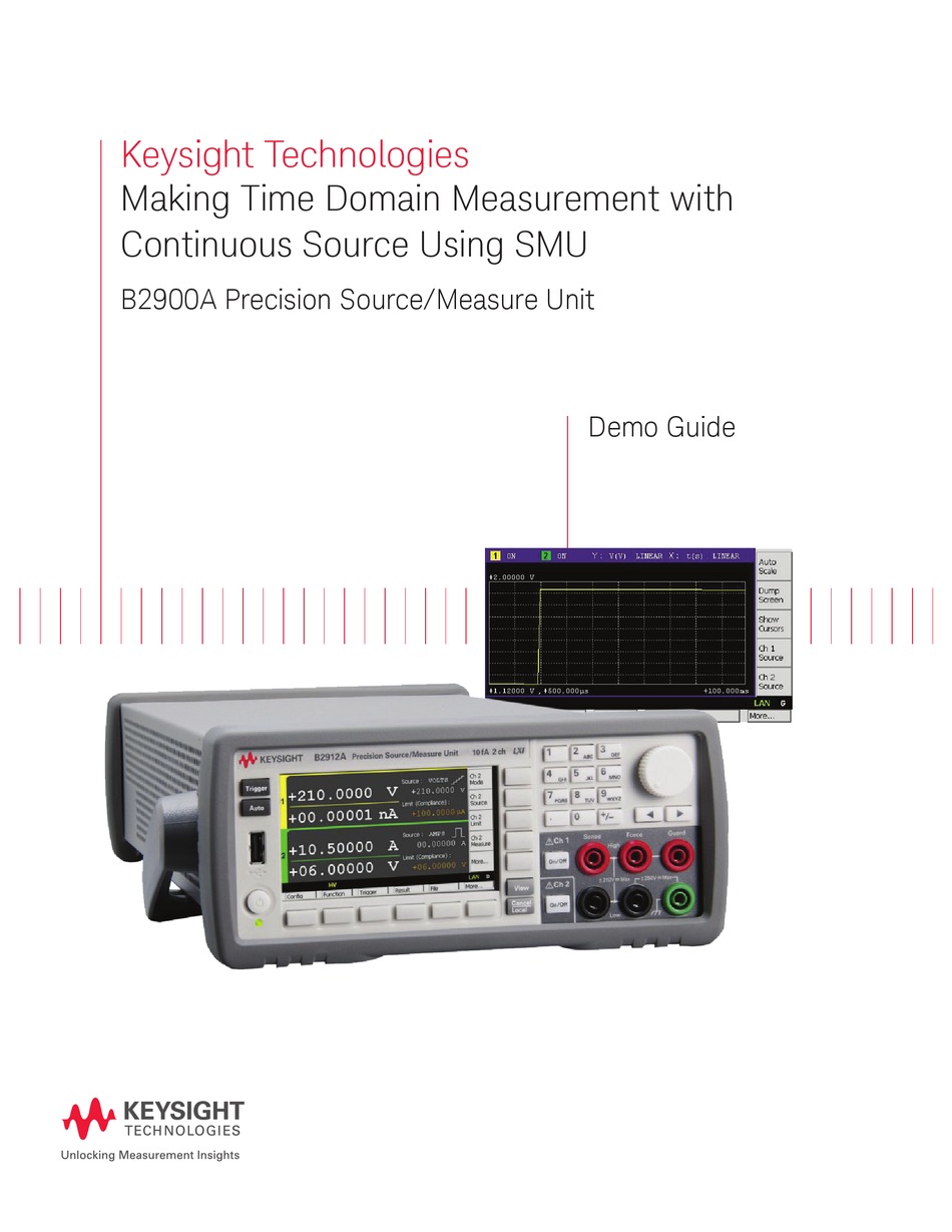 KEYSIGHT TECHNOLOGIES B2900A DEMO MANUAL Pdf Download ManualsLib
