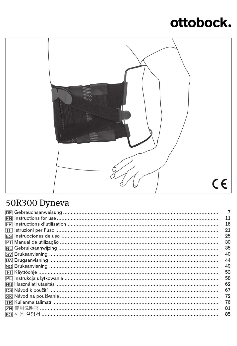 OTTO BOCK 50R300 DYNEVA INSTRUCTIONS FOR USE MANUAL Pdf Download ...