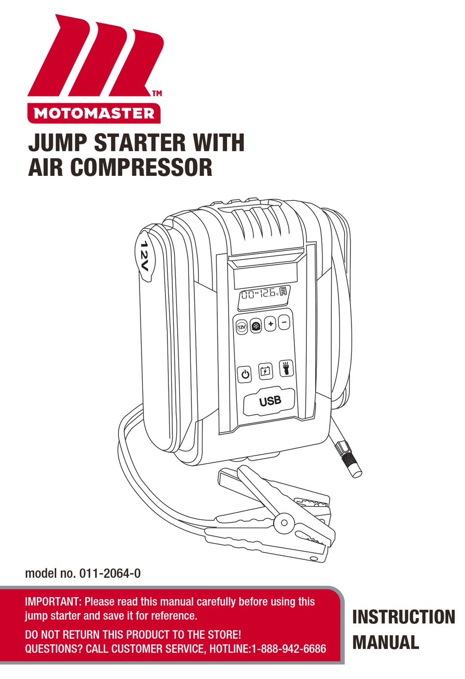 Motomaster 011 2064 0 Instruction Manual Pdf Download Manualslib