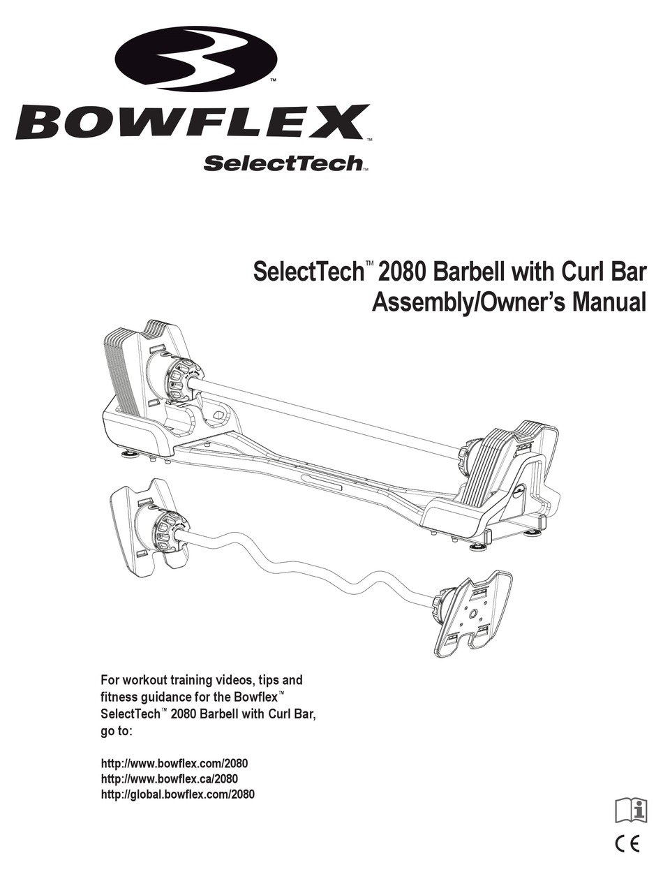 Bowflex Selecttech 2080 Assembly Owners Manual Pdf Download Manualslib