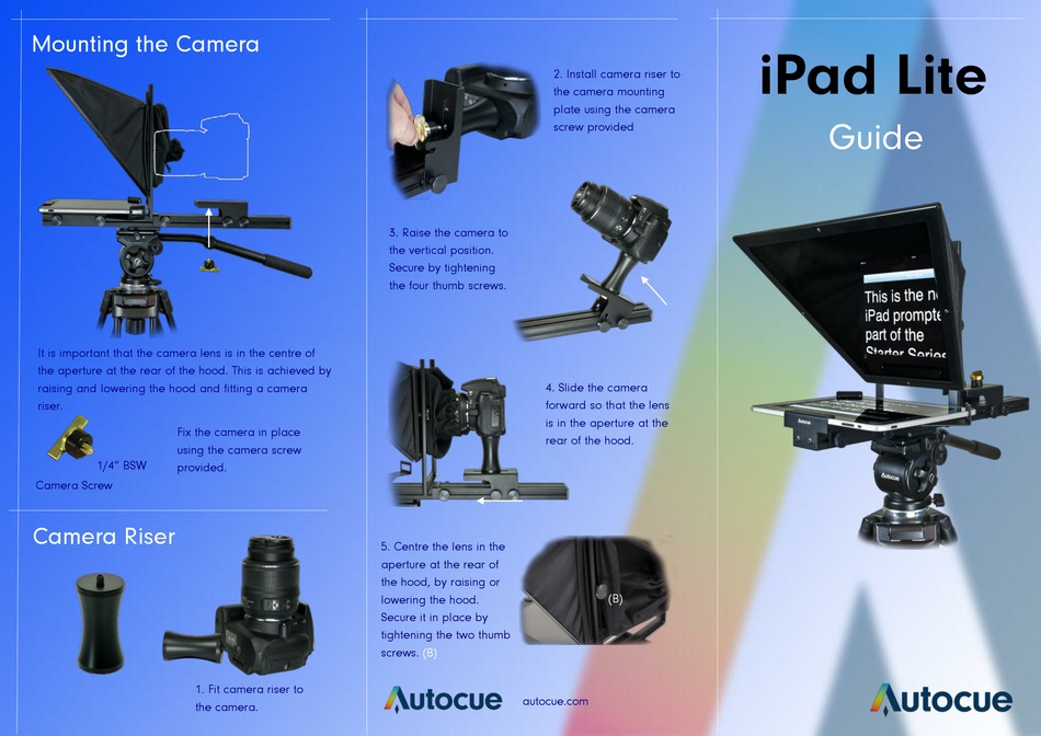 AUTOCUE IPAD LITE MANUAL Pdf Download ManualsLib