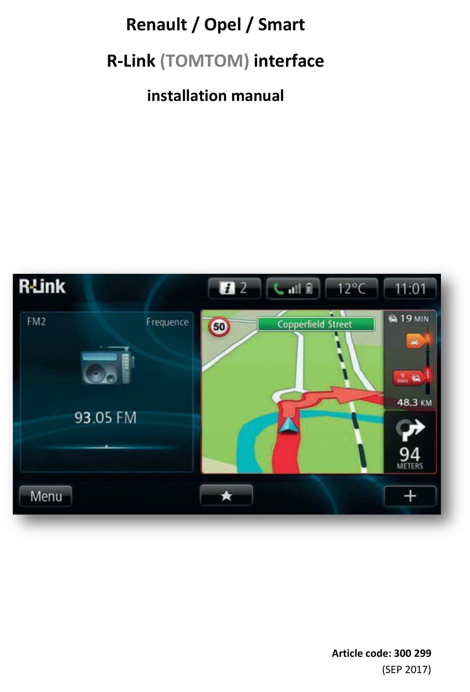 TOMTOM RLINK 300 299 INSTALLATION MANUAL Pdf Download ManualsLib
