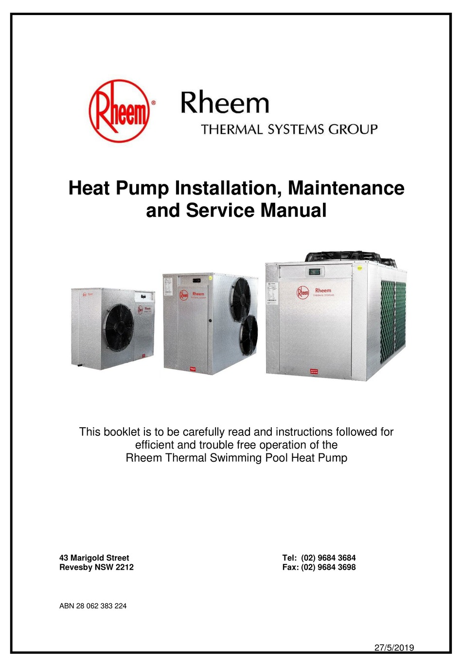 rheem mpi 325 manual