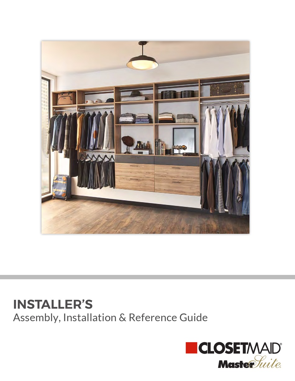 CLOSETMAID MASTERSUITE INSTALLER