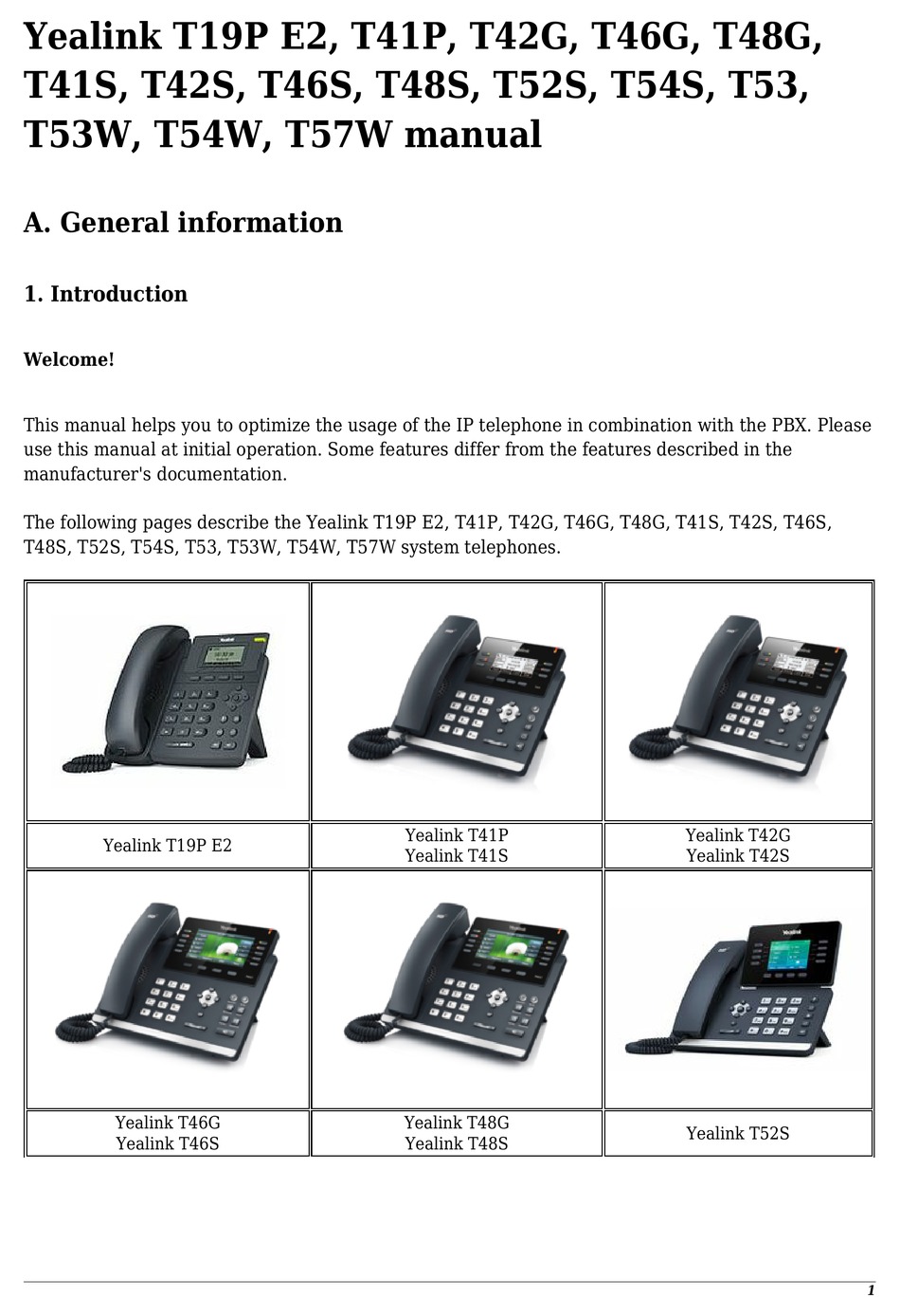 YEALINK T19P E2 MANUAL Pdf Download | ManualsLib