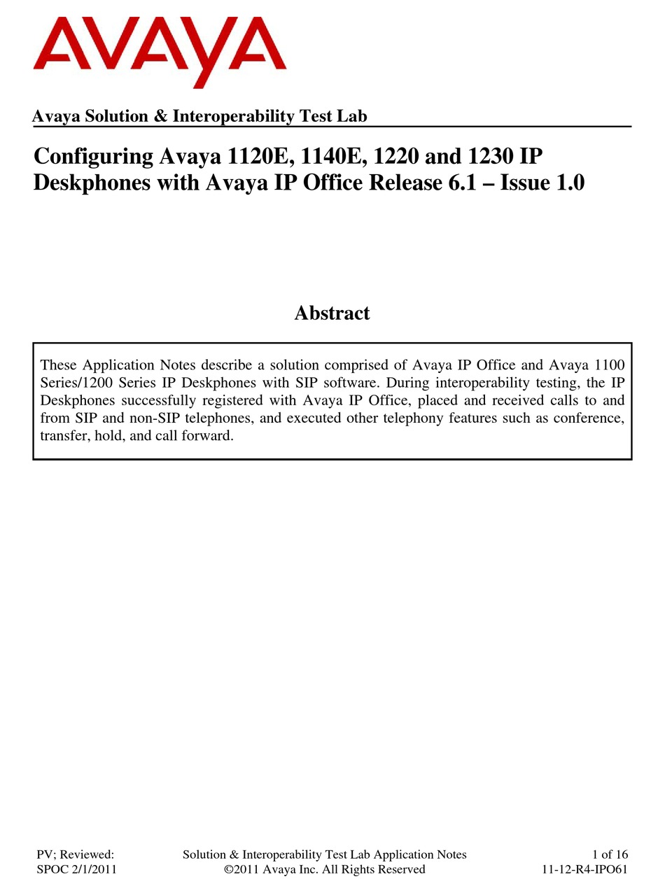 Avaya 2410 Telephone User Guide