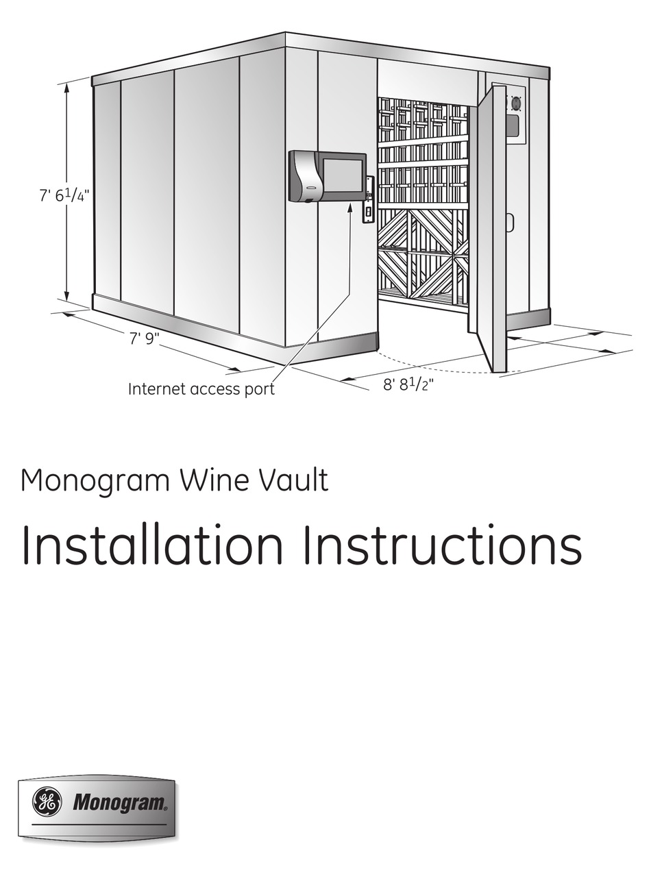 GE MONOGRAM ZWVS1000SR INSTALLATION INSTRUCTIONS MANUAL Pdf Download ManualsLib