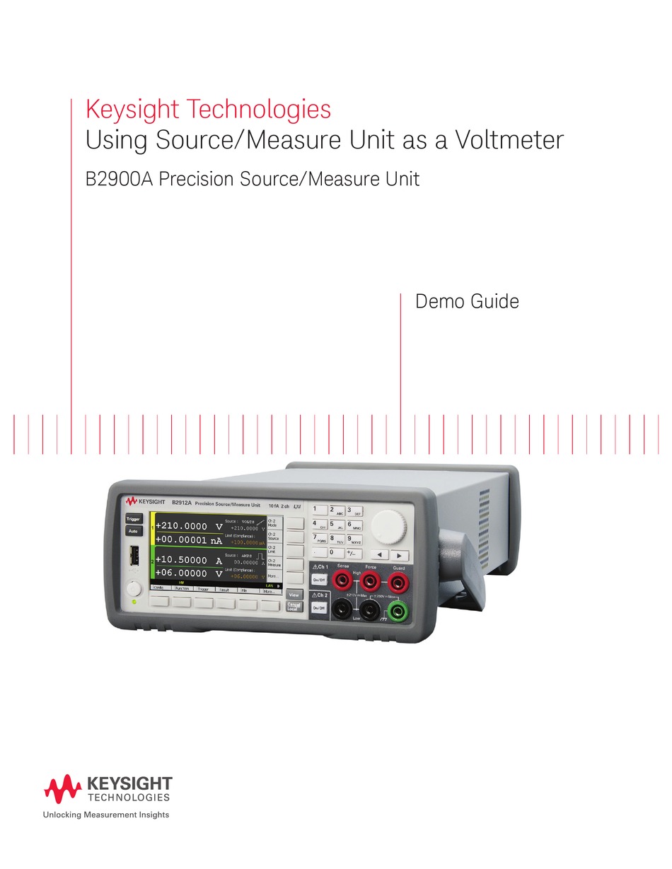 B2900 Series Precision Source/Measure Units (SMU)