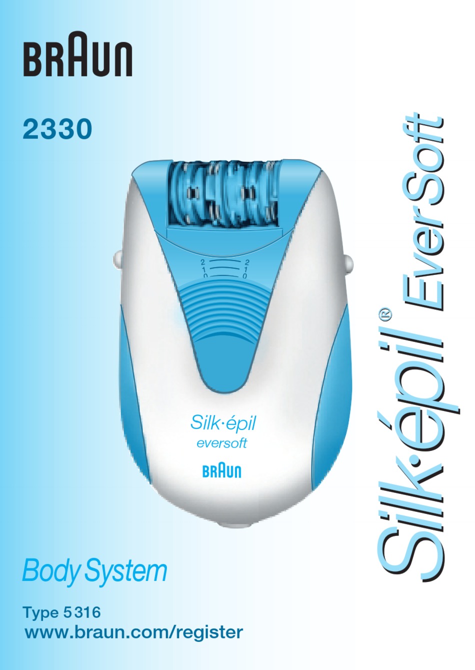 BRAUN SILKEPIL EVERSOFT 2330 INSTRUCTIONS MANUAL Pdf Download ManualsLib