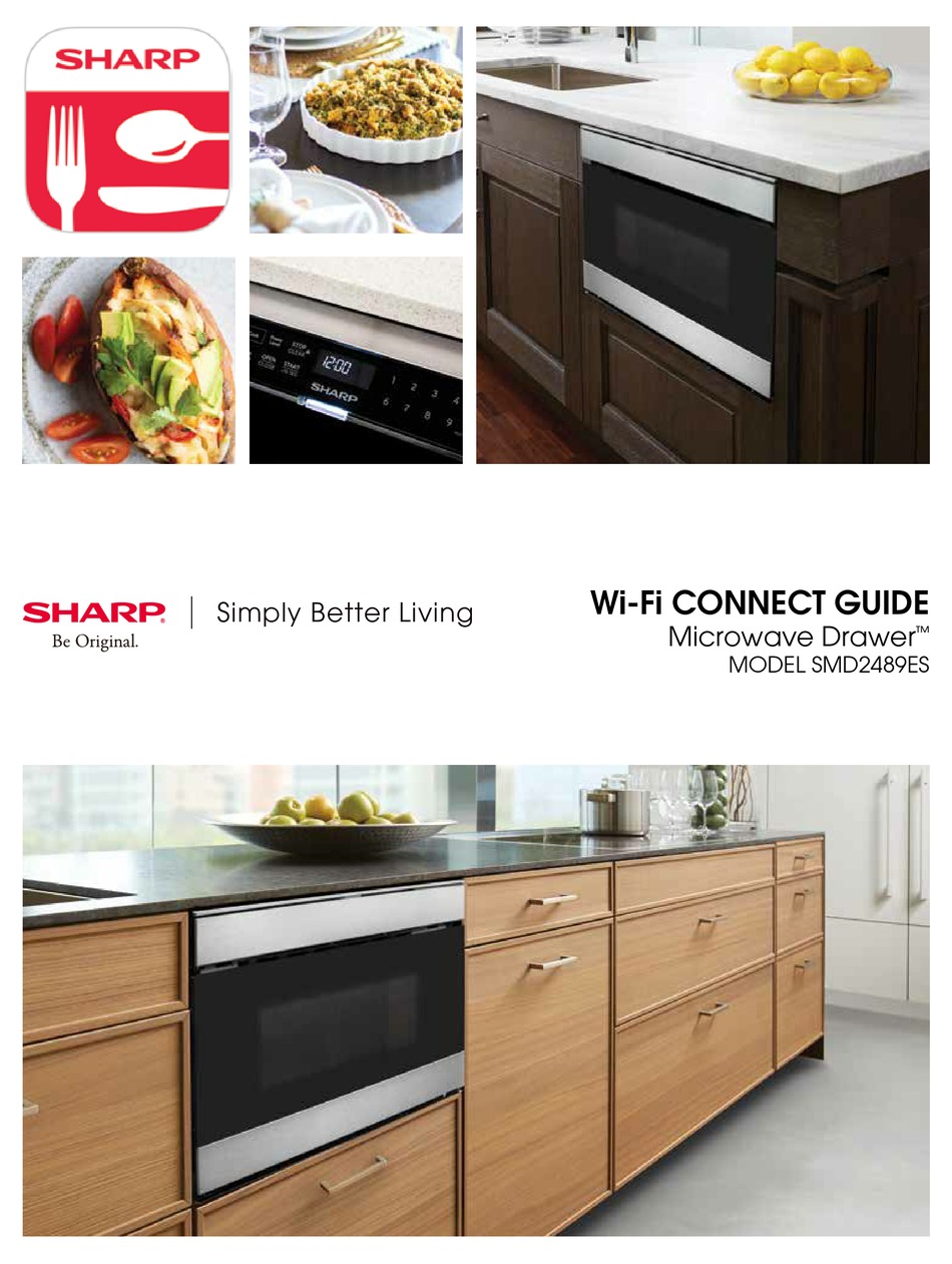 SHARP MICROWAVE DRAWER SMD2489ES WIFI CONNECT MANUAL Pdf Download