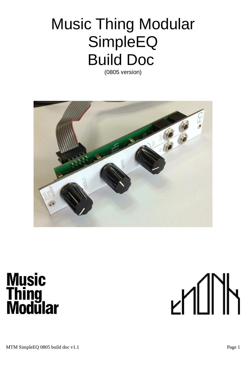 MUSIC THING MODULAR SIMPLEEQ BUILD DOCUMENTATION Pdf Download ManualsLib
