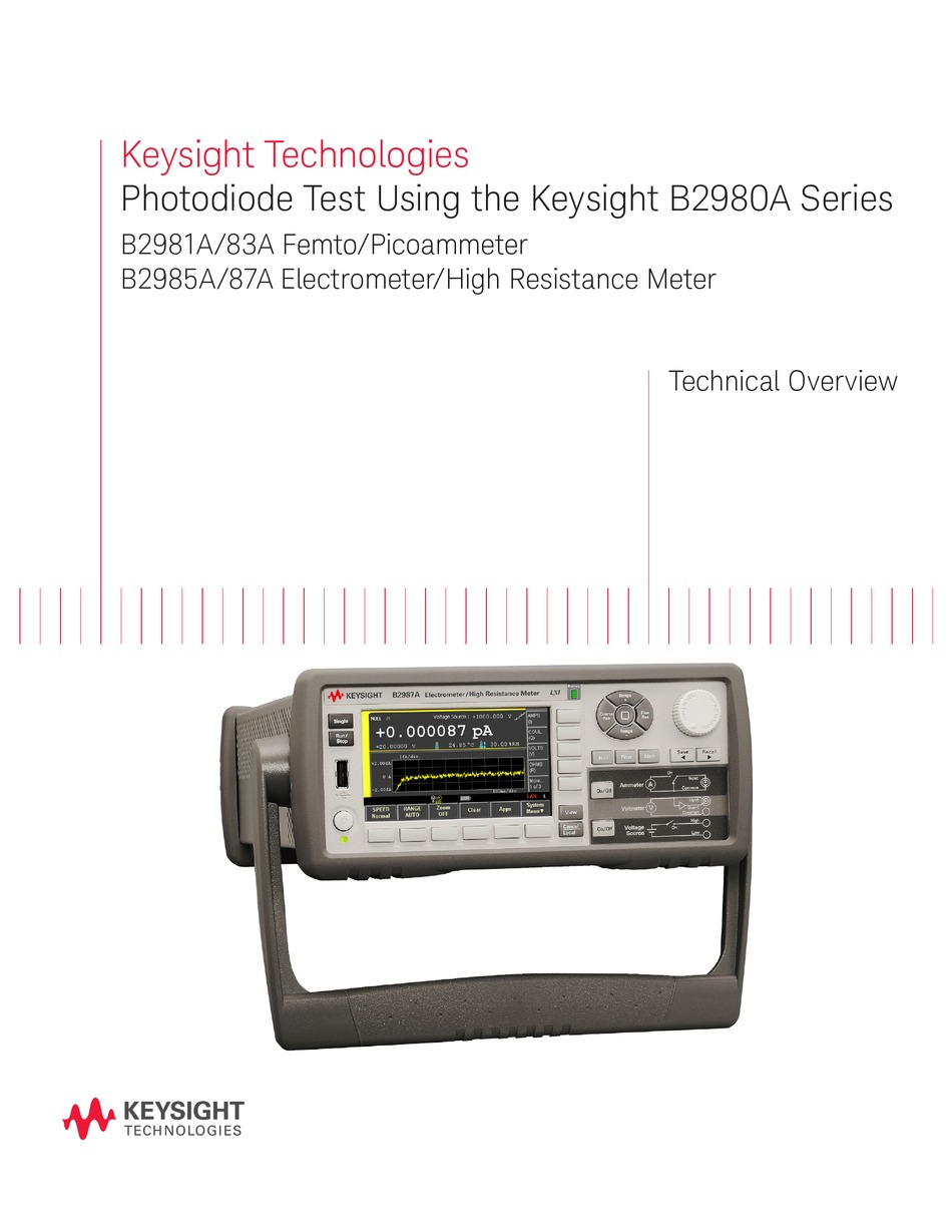 KEYSIGHT TECHNOLOGIES B2980A SERIES TECHNICAL OVERVIEW Pdf Download ManualsLib