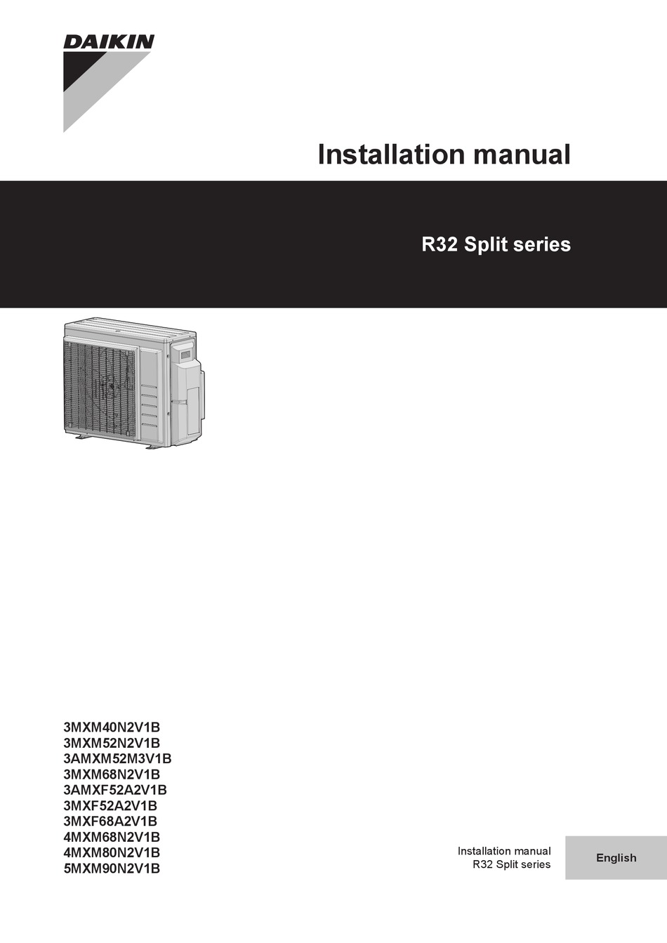 Daikin R Split Series Installation Manual Pdf Download Manualib